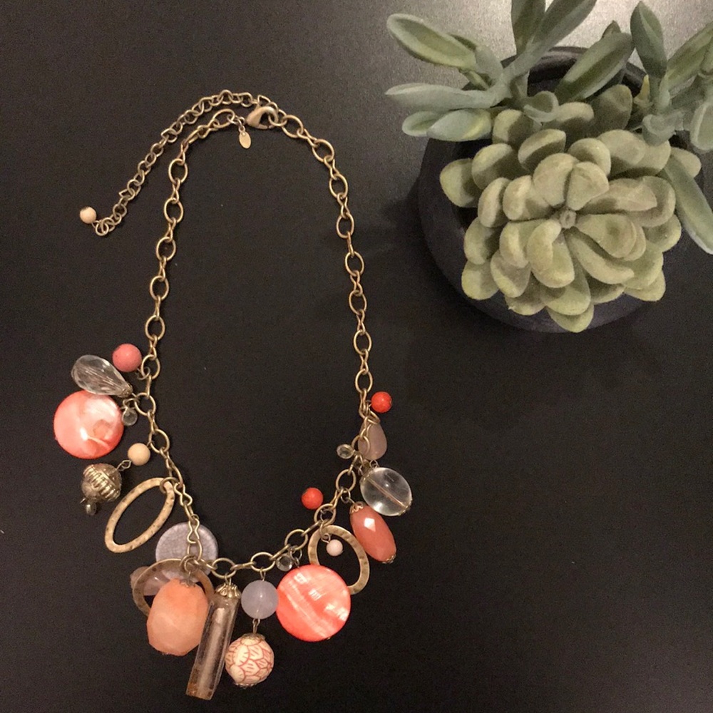 Lia Sophia Coral Statement Necklace